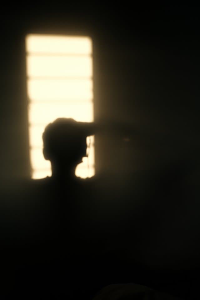 My shadow, using Fujifilm Classic Chrome